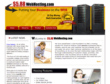 Tablet Screenshot of 5.88webhosting.com